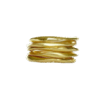 old Multi-Layer Wavy Stack Ring