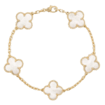 Vintage Style Four-Leaf Clover Lucky Charm Bracelet