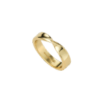 Gold Minimalist Twist Band Ring