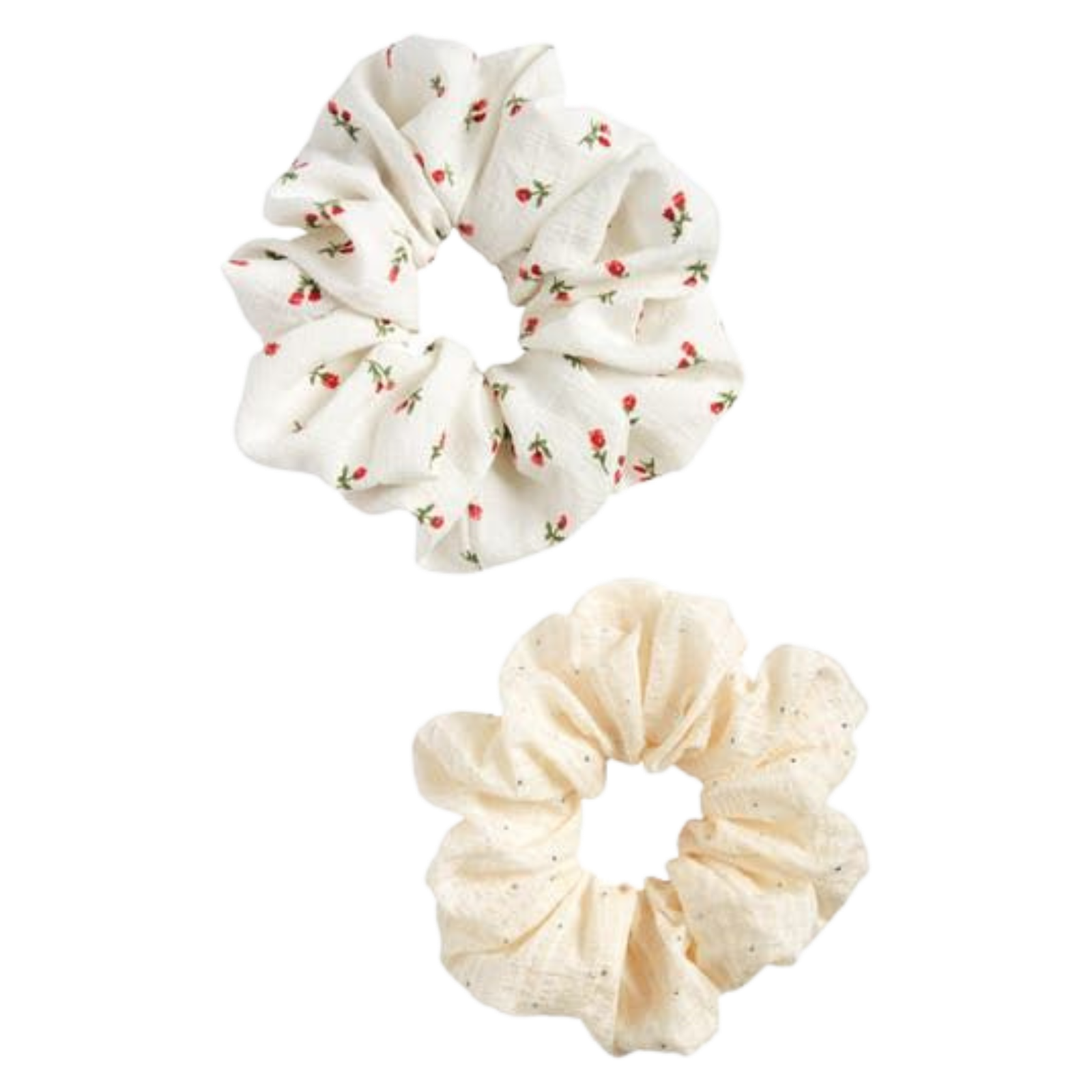 Untitled design (26) Noir & Gingham Ribbon Scrunchie Set (Pack of 2) - Image 1