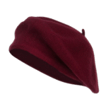 Classic Wine Red Wool Beret