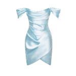 Cinderella Blue Draped Wrap Mini